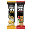GRAND CHIPS Cheese and Onion + Jalapeno and Red Chillies Combo (60+60 gm)