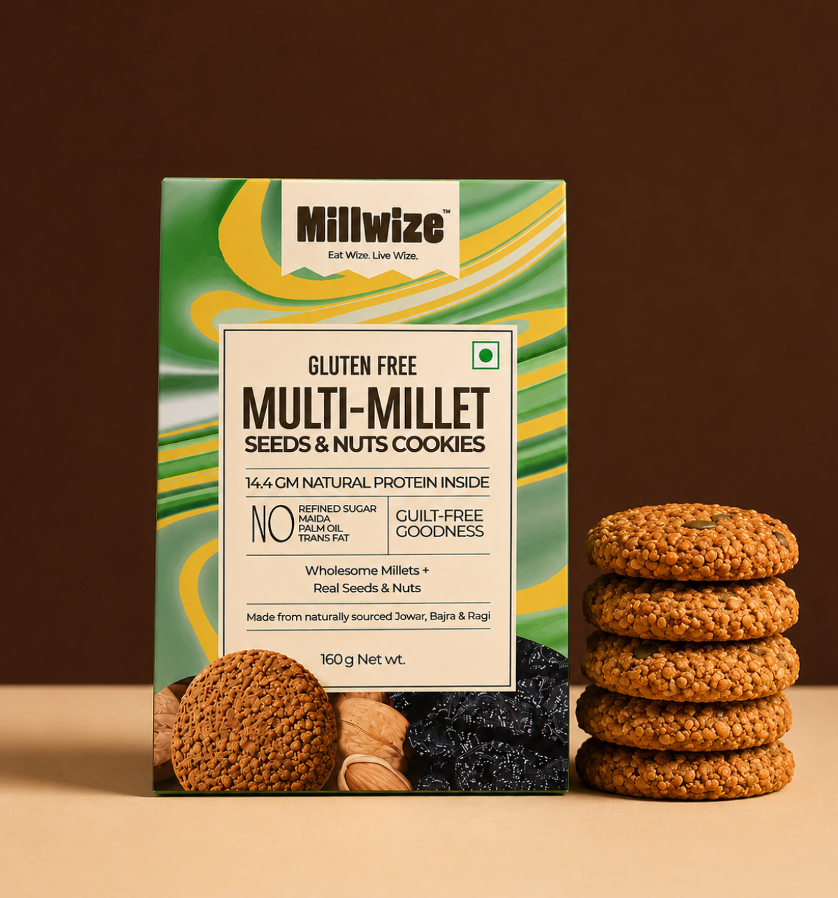 Multi-Millet Seeds & Nuts  Cookies