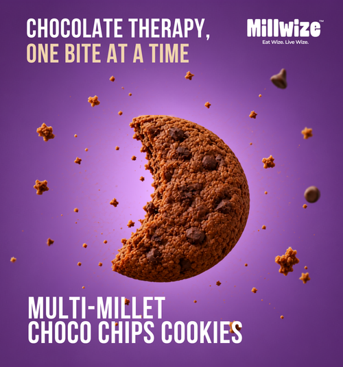 Multi Millet Gluten-Free Choco Chips Cookies - Healthy Snack