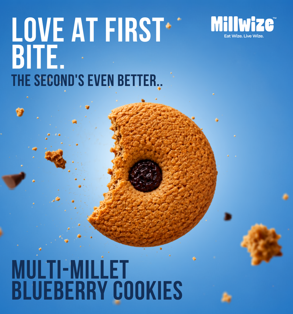 Multi Millet Gluten-Free Blueberry Cookies - Healthy Snack