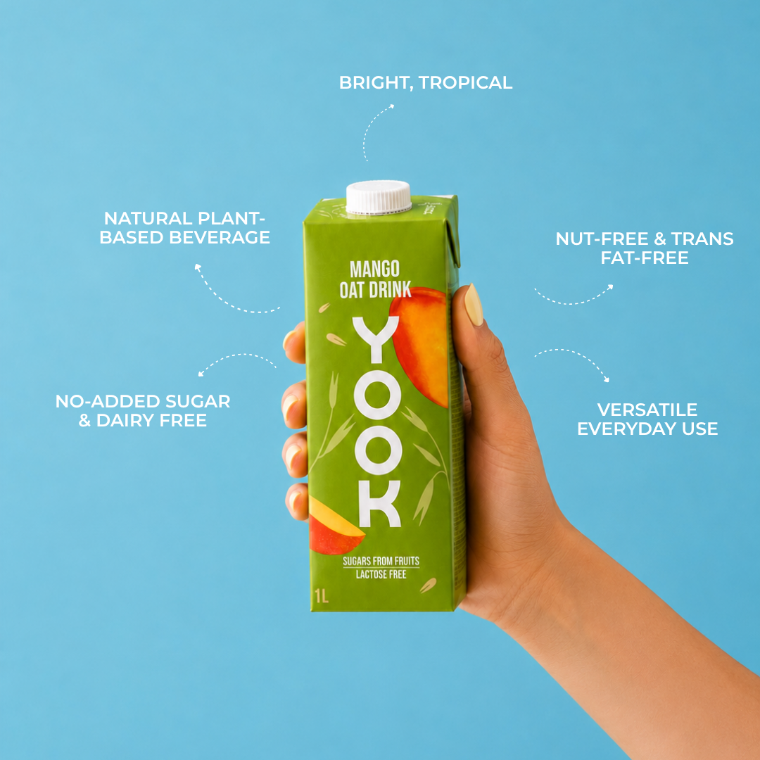 Oat drink Mango YOOK 1L - Plant Based Beverage | No Added Sugar