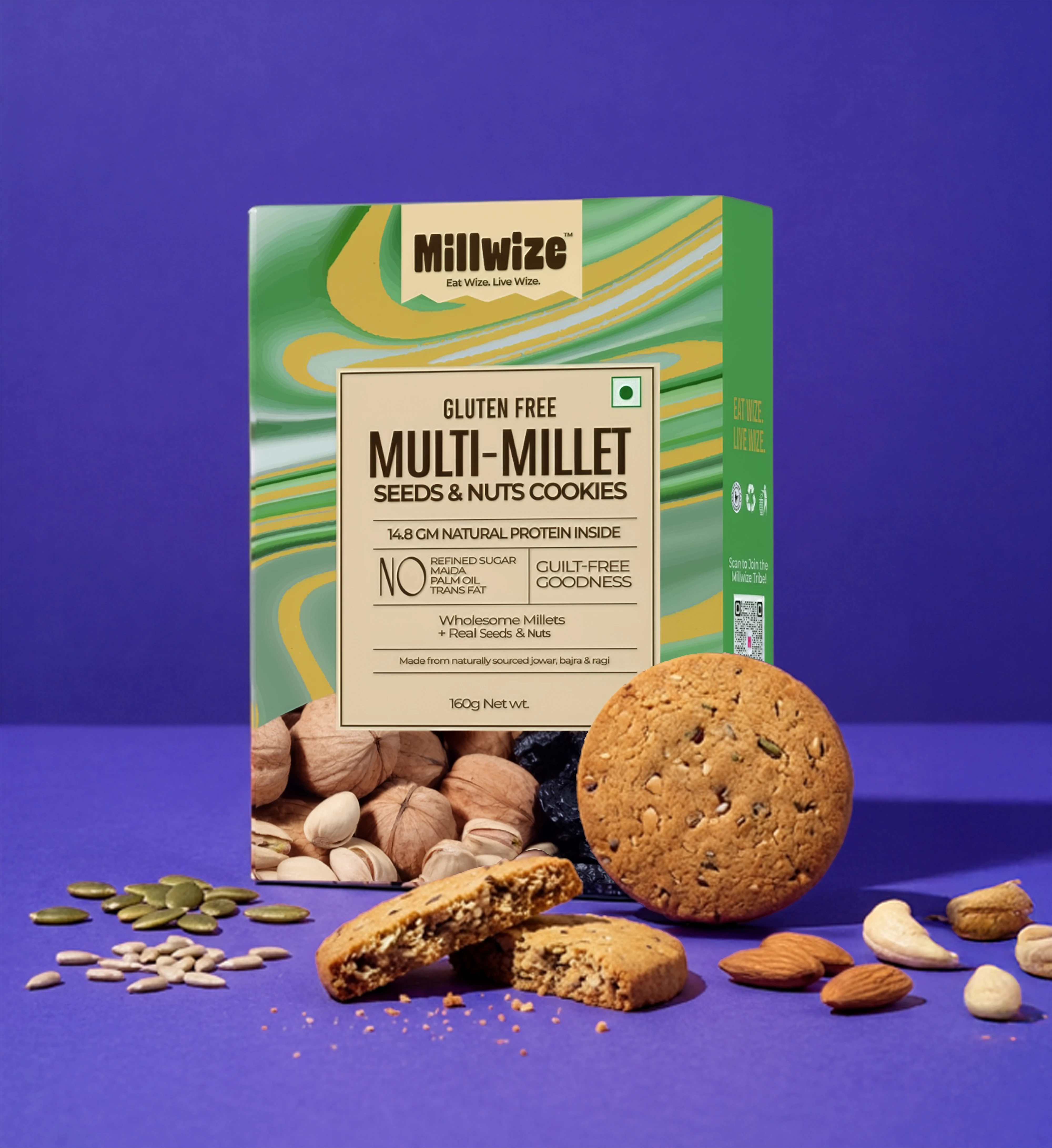Multi-Millet Seeds & Nuts  Cookies