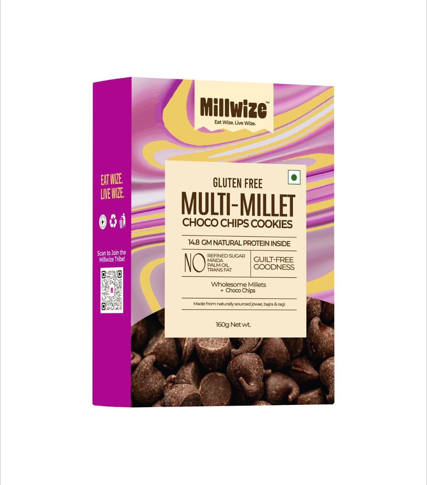 Multi Millet Choco Chips Cookies