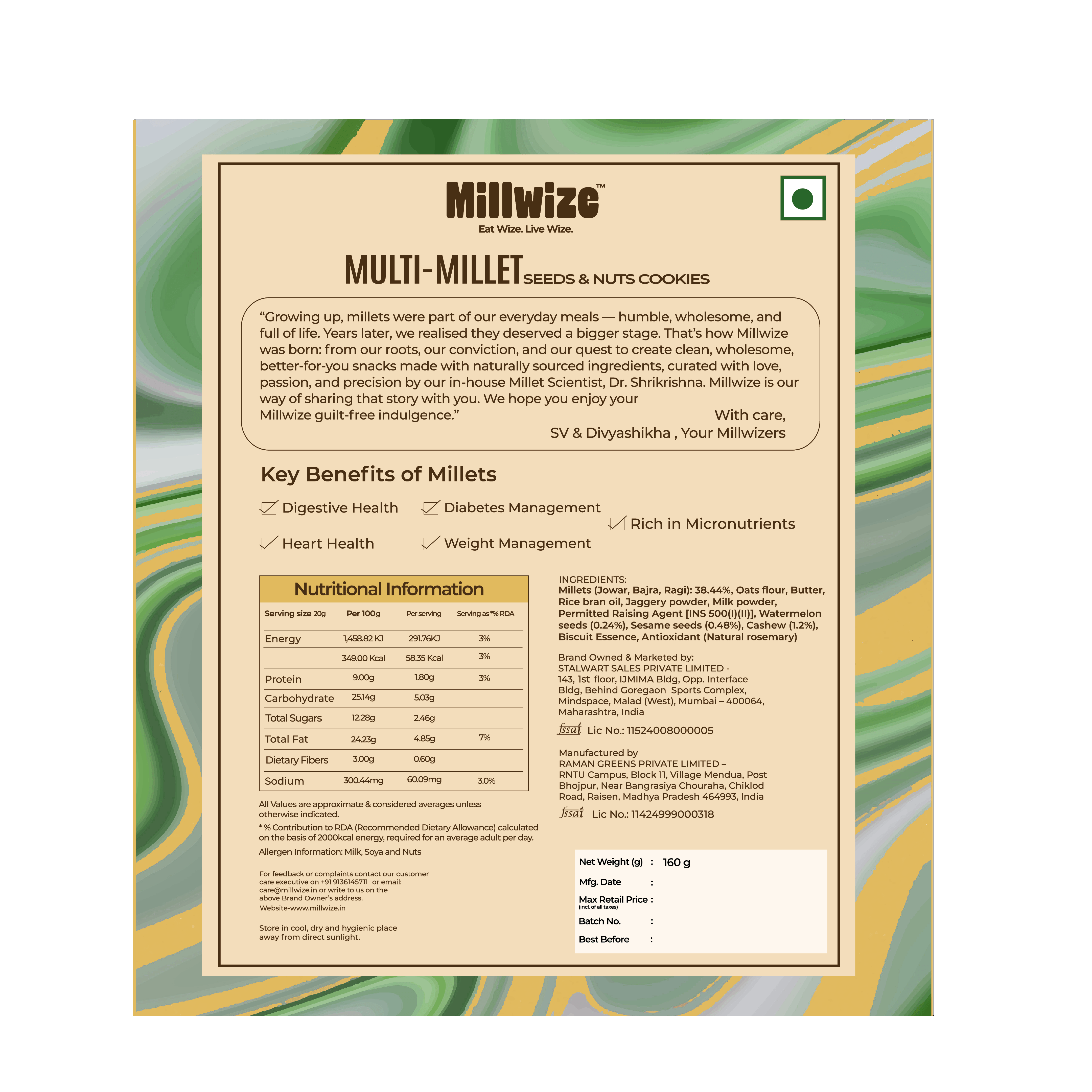 Multi-Millet Seeds & Nuts  Cookies