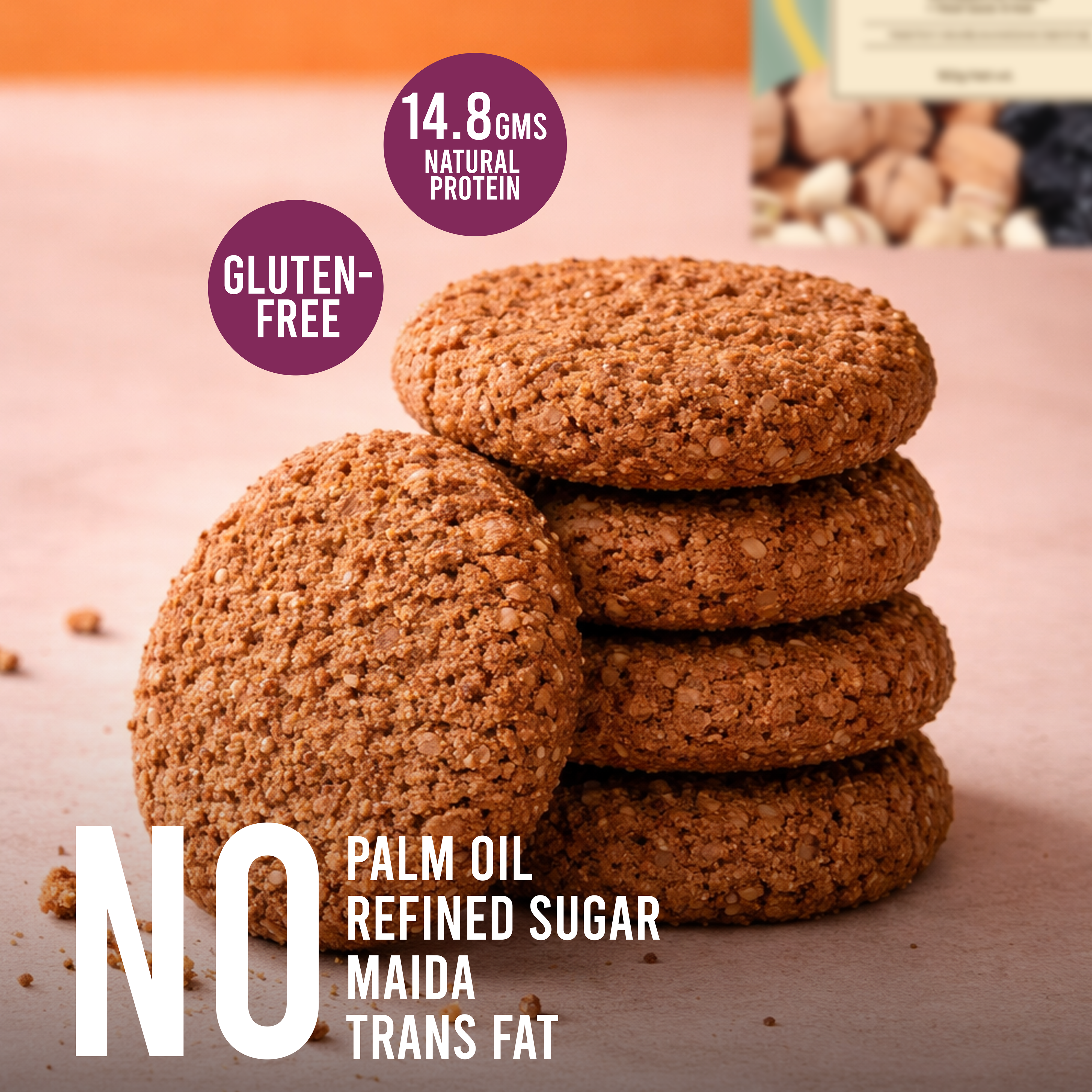 Multi-Millet Seeds & Nuts  Cookies